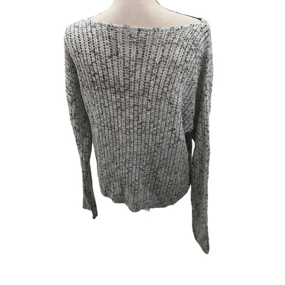 Bar III XL Pinhole Knit Sweater Marled Gray - Picture 3 of 5